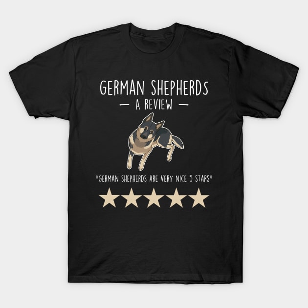 German Shepherd Review T-Shirt by Psitta